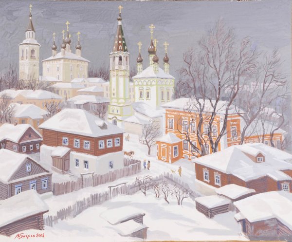 Виталий Губарев художник зима