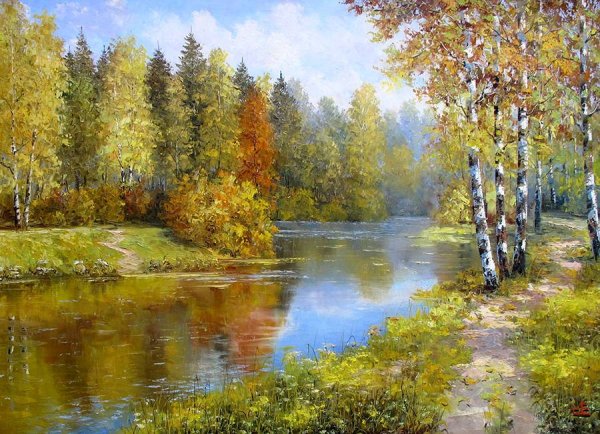 Художник Евгений Синев.пейзажи