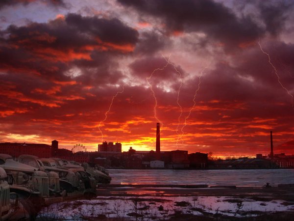 Чернобыль зимой