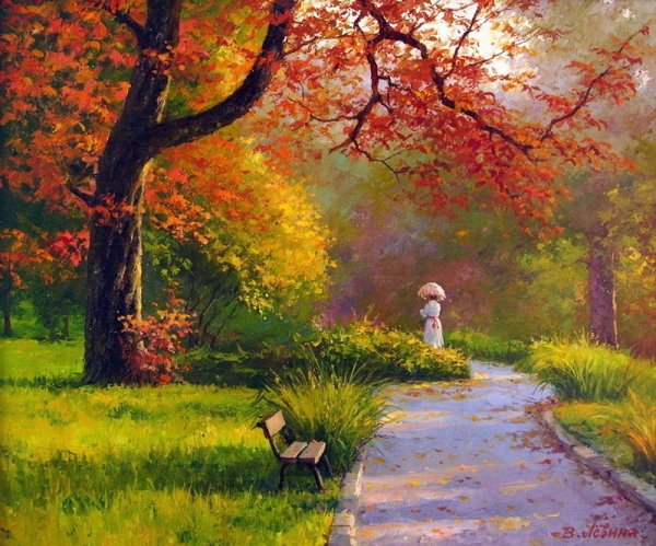 Художник Слободан Трпевски осень