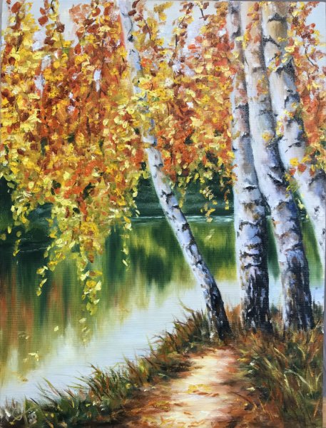 Картина Золотая Березовая роща