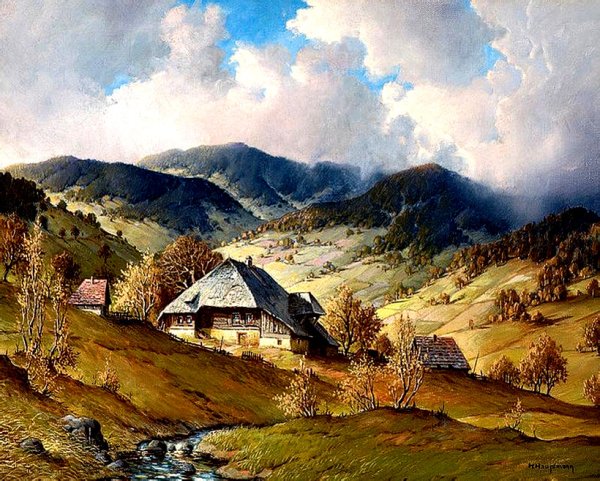 Карл Гауптман художник картины