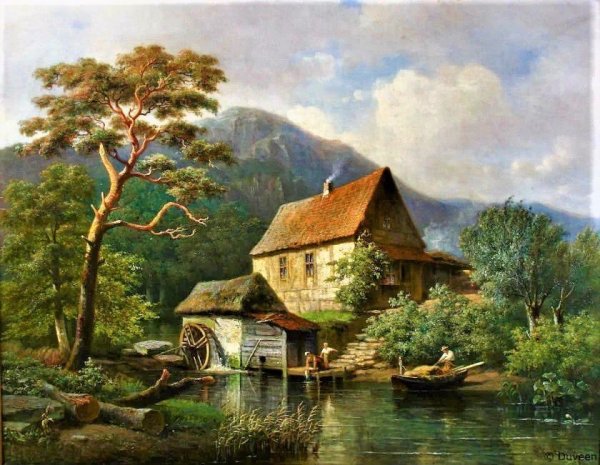 Картина «пейзаж в Саффолке», 1750