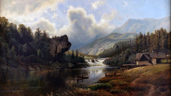 Мещерский Арсений картина Альпийские пейзажи