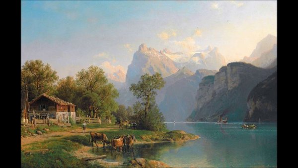 Йозеф Тома (1822 — 1899) горные пейзажи