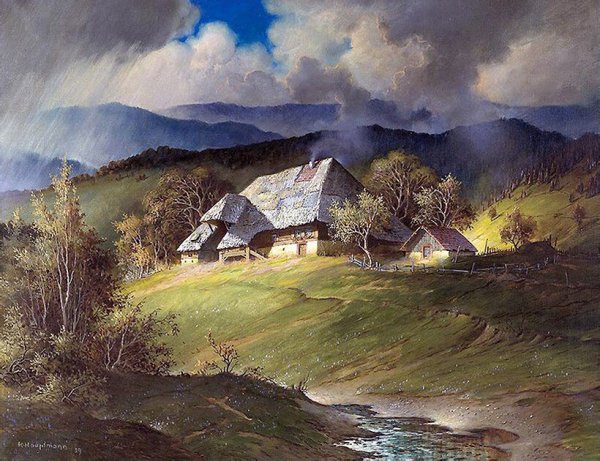 Карл Гауптман художник пейзажист