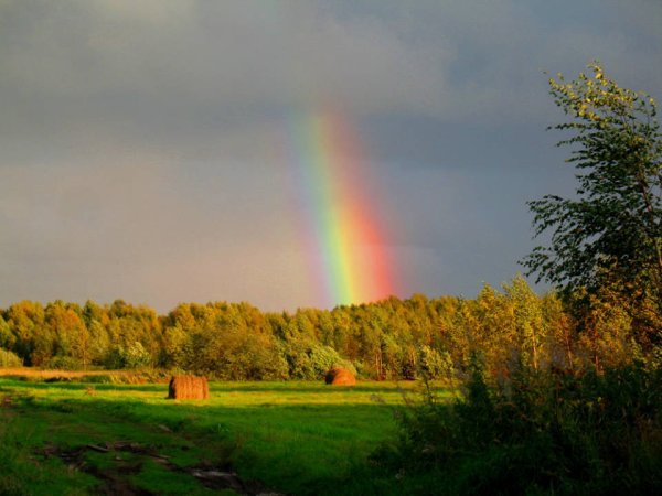 Пейзаж с радугой
