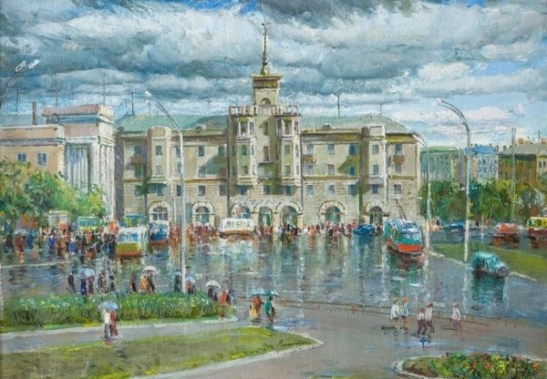 Василий Кукса городские пейзажи