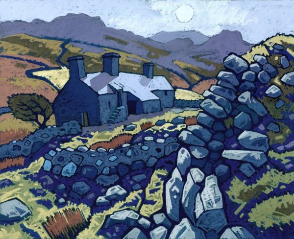 Пейзаж в декоративном стиле