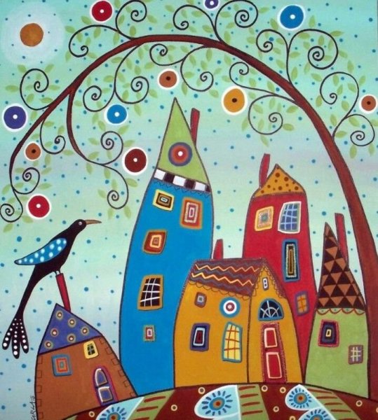 Декоративный пейзаж города