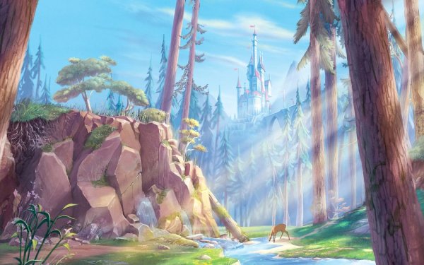 Пейзажи из мультиков Дисней