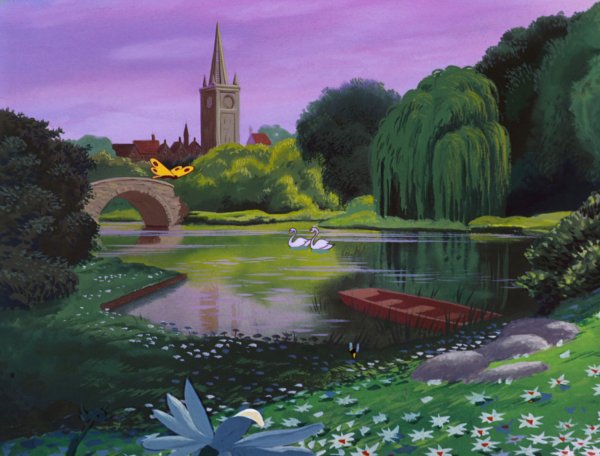 Пейзажи из мультиков Дисней