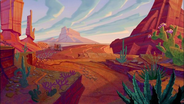 Пейзаж из мультика