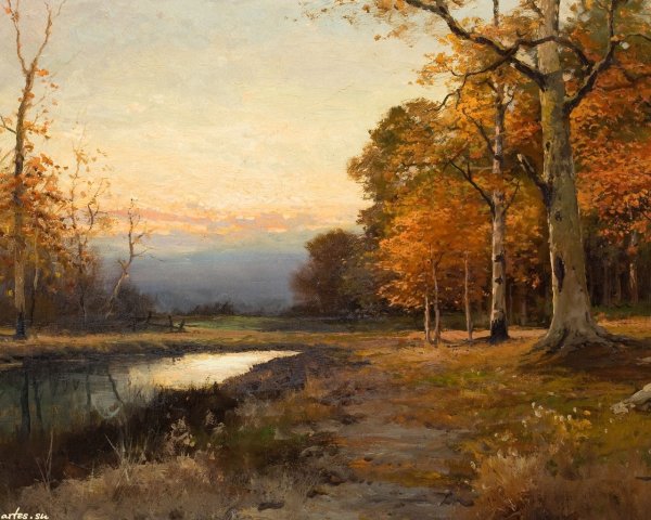 Художник Юлий Юльевич Клевер. "Осенний пейзаж".