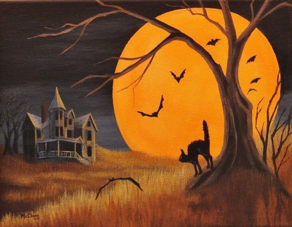 Хеллоуинский пейзаж