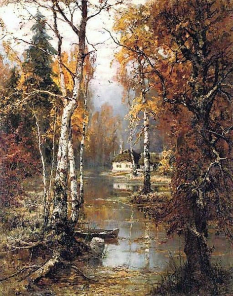 Юлий Юльевич Клевер осень в лесу