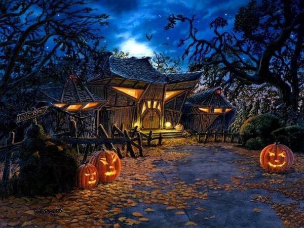 Готичное кладбище фэнтези арт