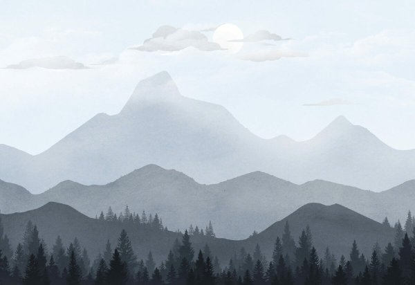 Пейзаж в скандинавском стиле