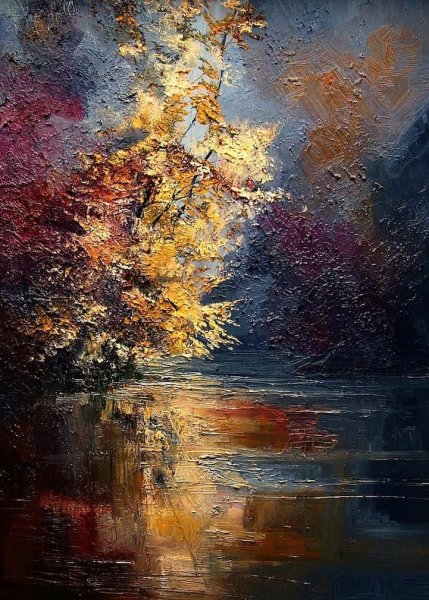 Художник Юстина Копаня осень