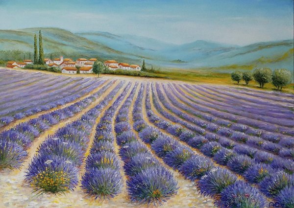 Тоскана Лаванда живопись