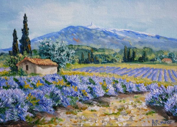 Лавандовые поля Кристиан Жекель