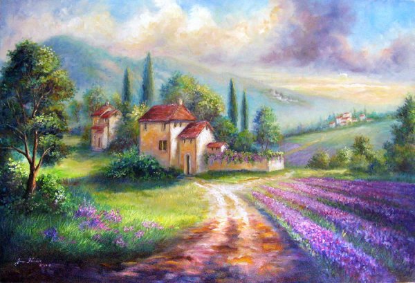 Тоскана Лаванда живопись