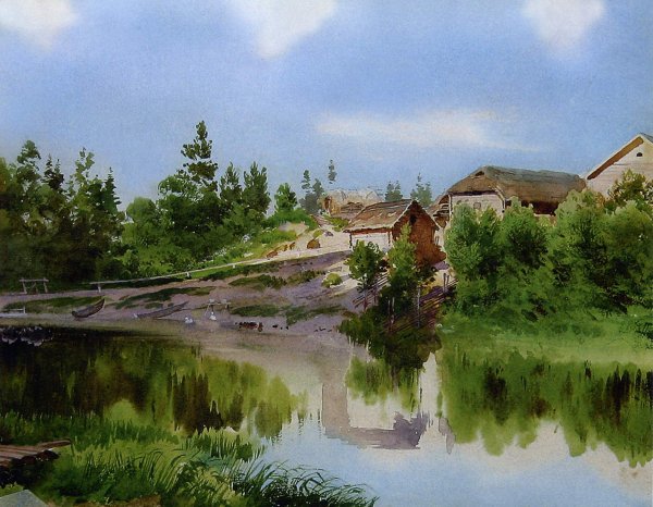 Альберт Николаевич Бенуа акварели