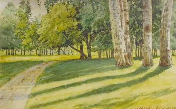 Альберт Бенуа акварель пейзажи