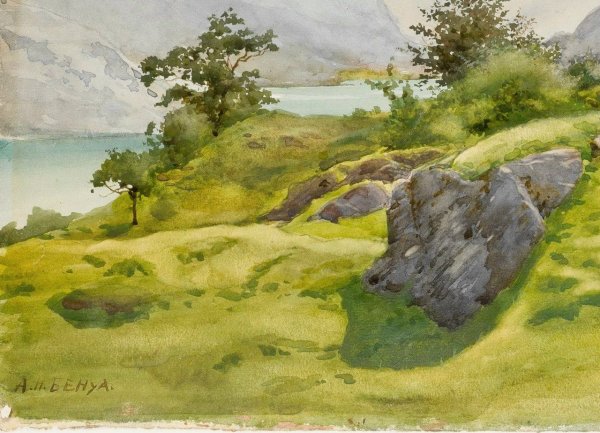 Альберт Бенуа акварель пейзажи