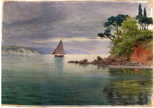 Альберт Николаевич Бенуа акварели