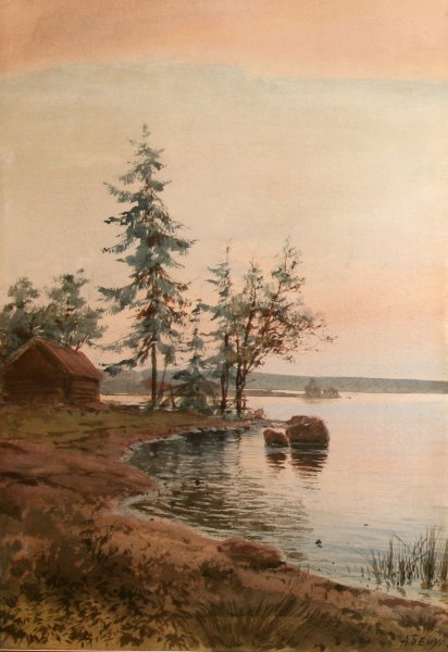 Альберт Николаевич Бенуа акварели