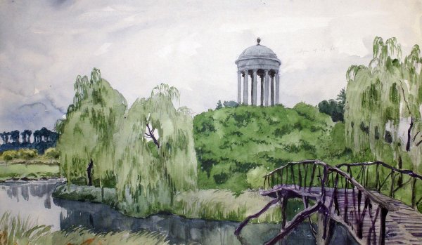 Александр Николаевич Бенуа парковый пейзаж