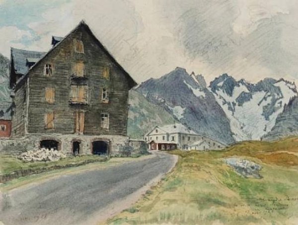 Александр Николаевич Бенуа акварель