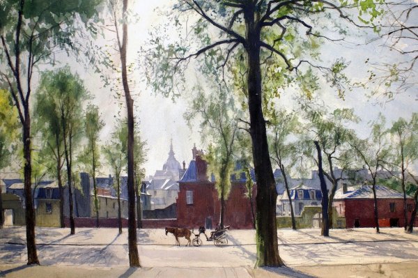 Александр Николаевич Бенуа акварель