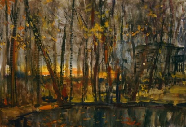 Валентин Серов осенний вечер. Домотканово