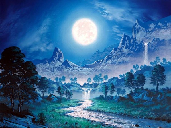 Фантастические лунные пейзажи