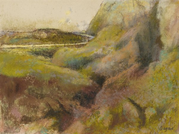 Эдгар Дега пейзаж пастелью