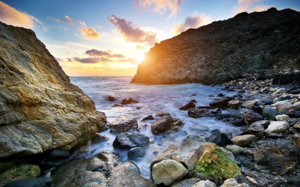 Пейзажи Крыма горы море камни