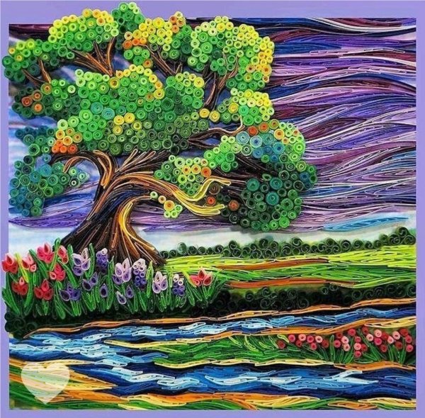 Пластилиновая живопись пейзаж