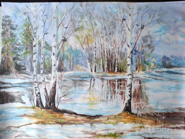 Рисование цветут сады