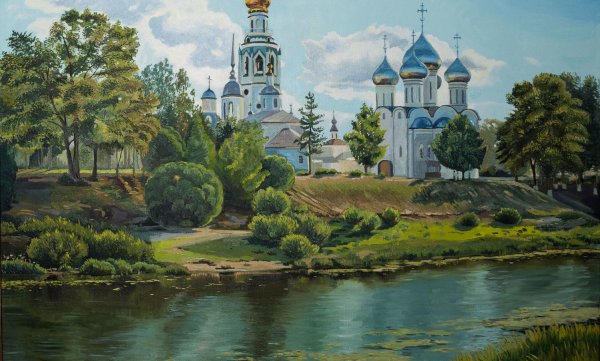 Речка Вологда весной