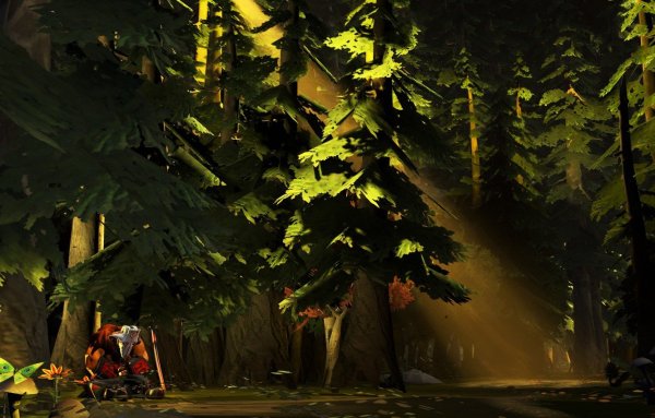 Dota 2 Juggernaut в лесу