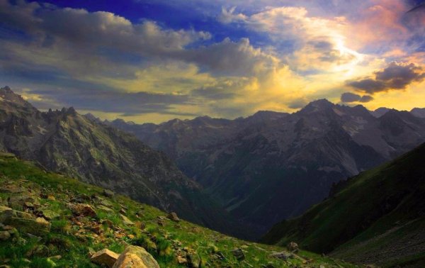 Кавказ пейзаж Эльбрус Ингушетия