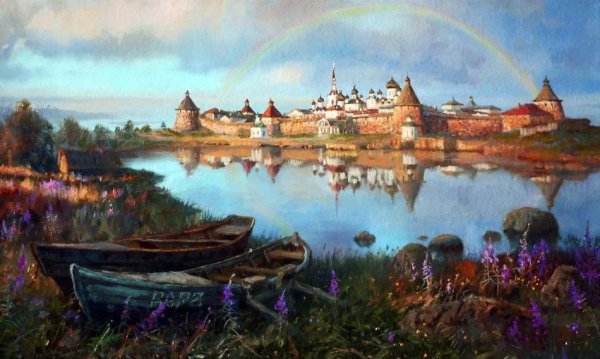 Соловецкий монастырь картина