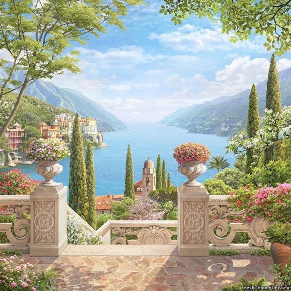 Фрески Апплико вид на море