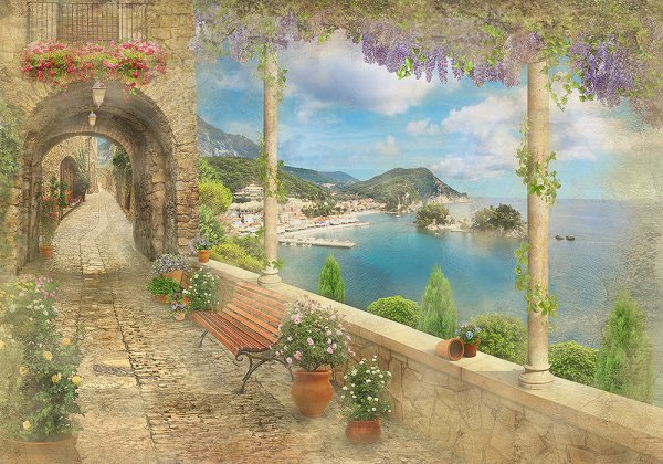 Фреска Аффреско арка море