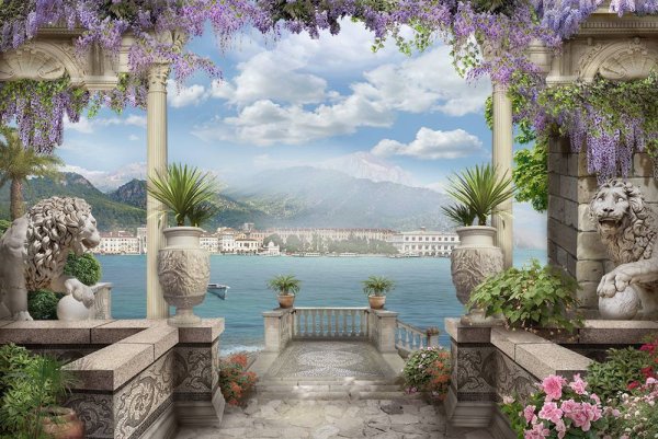 Фрески Апплико горы