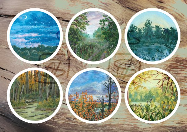 Стикеры пейзаж