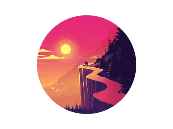 Стикеры пейзаж