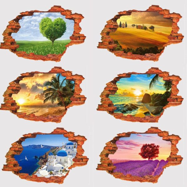 Этикетки с пейзажами